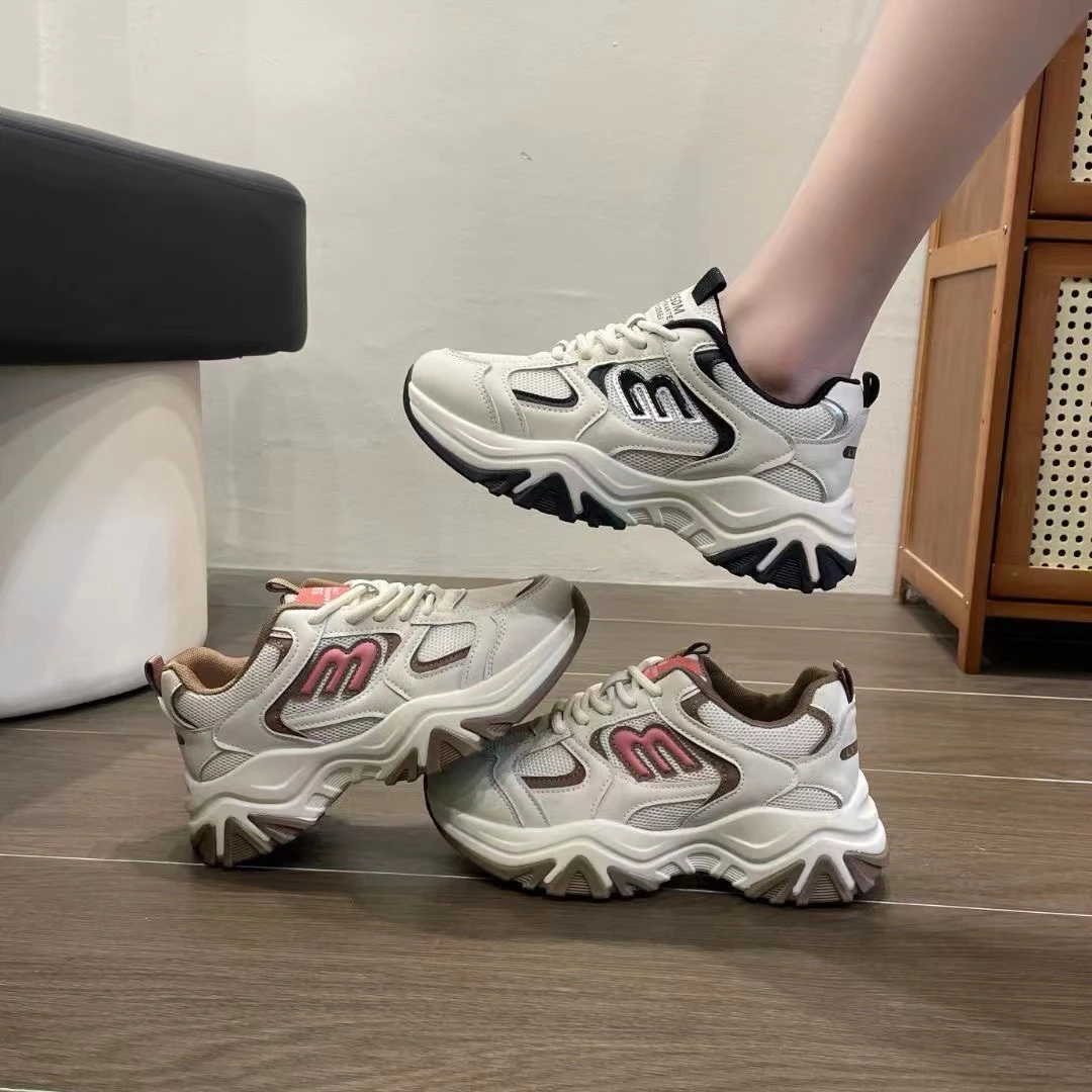 网红时尚老爹鞋2024新款拼色百搭运动休闲老爹鞋 M10