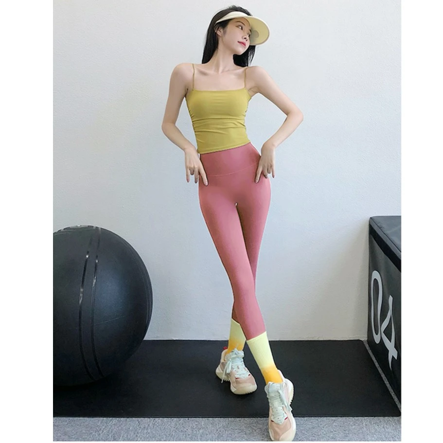 【已售两万件】高腰面膜裤运动紧身速干透气健身裤女外穿提臀瑜伽裤