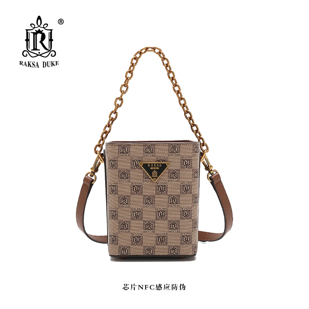 R RAKSA DUKE/罗萨公爵2024新款女士新款百搭单肩斜挎包R8696
