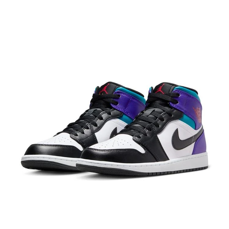 NIKE AIR JORDAN 1 MID 男子中帮黑紫蓝休闲板鞋DQ8426-154
