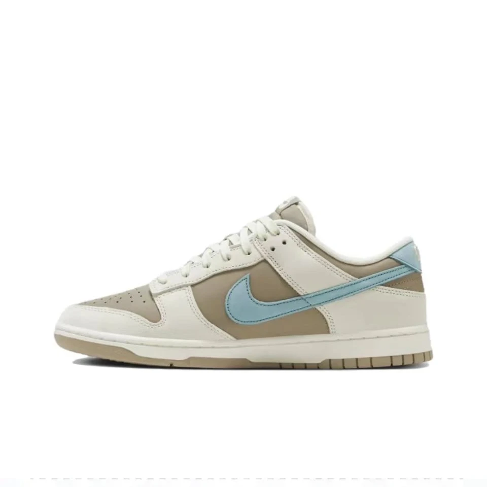 NIKE/耐克NIKE DUNK LOW RETRO 男子低帮米棕蓝板鞋HQ1175-240