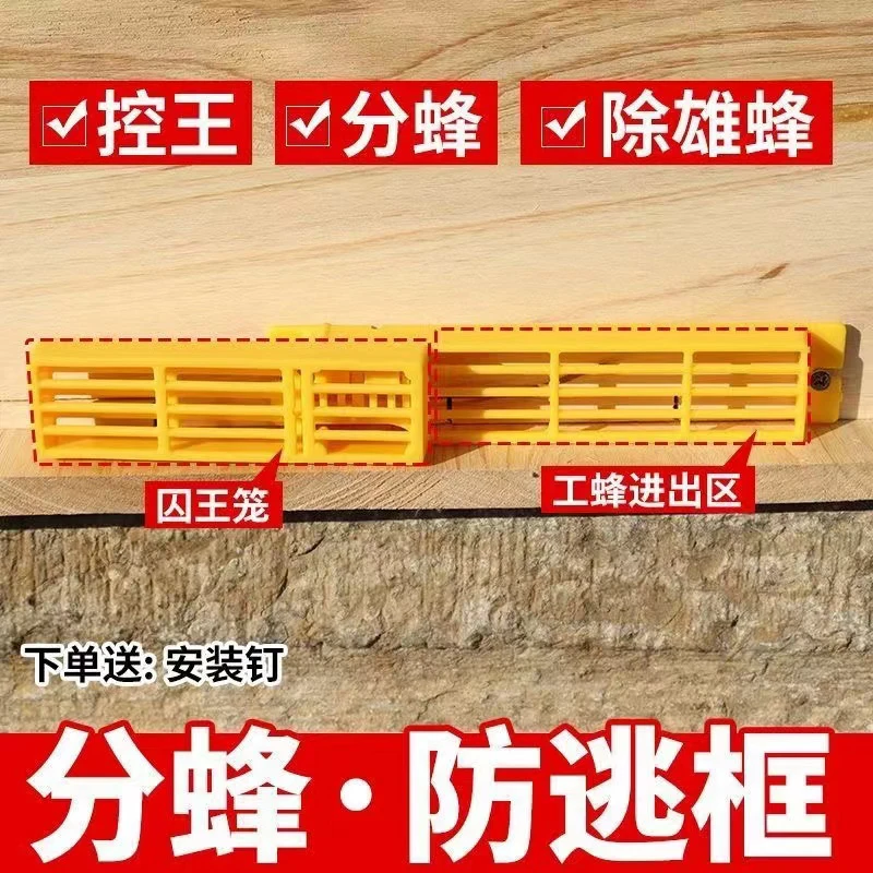 雄蜂处理自动分蜂器中蜂防逃框一单10个