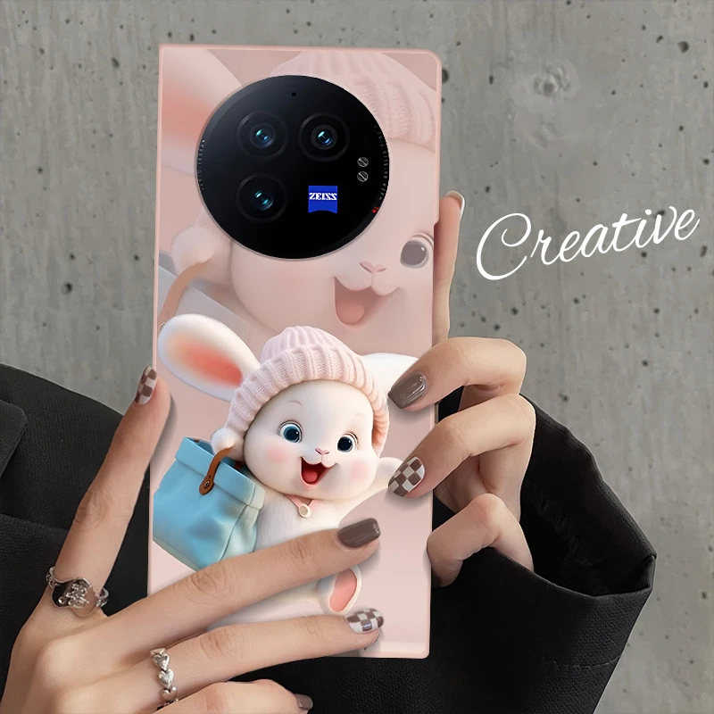 vivoXFold3手机壳女新款萌兔子潮XFold3pro折叠屏全包防摔保护套