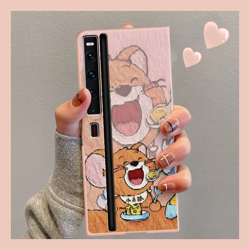 华为matexs2手机壳新款汤姆杰瑞x2折叠屏硬壳X5防摔mateX3保护套