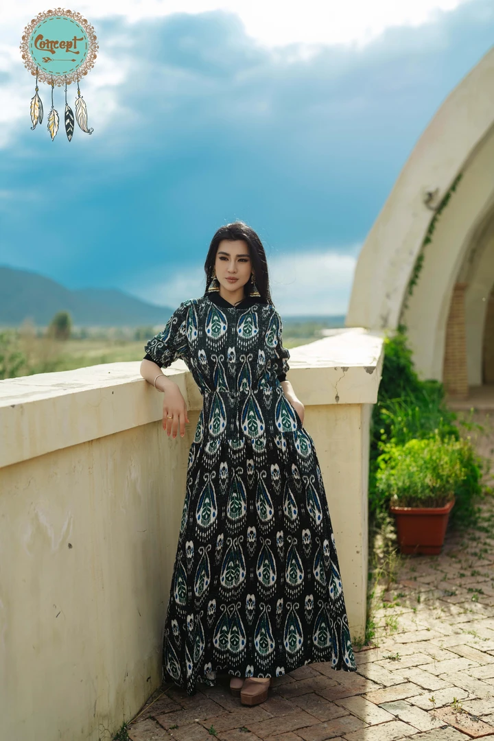 Concept限量款图腾连衣裙（4色）