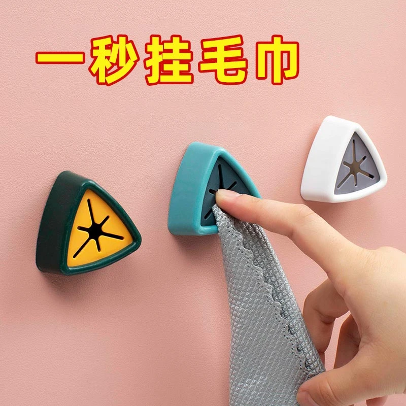 毛巾挂钩免打孔卫生间夹子收纳塞上墙神器壁挂创意浴室洗脸巾挂钩