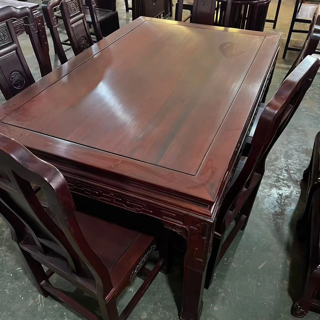 木换金  柬埔寨黑酸枝 餐桌  单桌