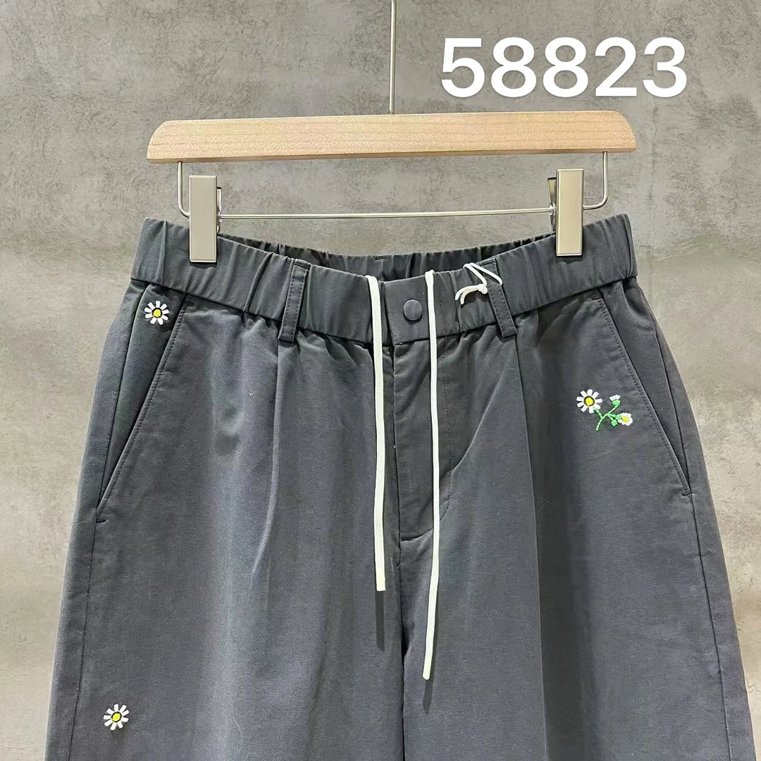 【58823】冬款宽松休闲结构直筒弯刀阔版潮流休闲裤58823*T9E