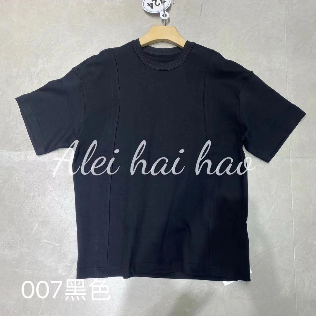 【007】夏季简约圆领贴标男士T恤情侣款*88