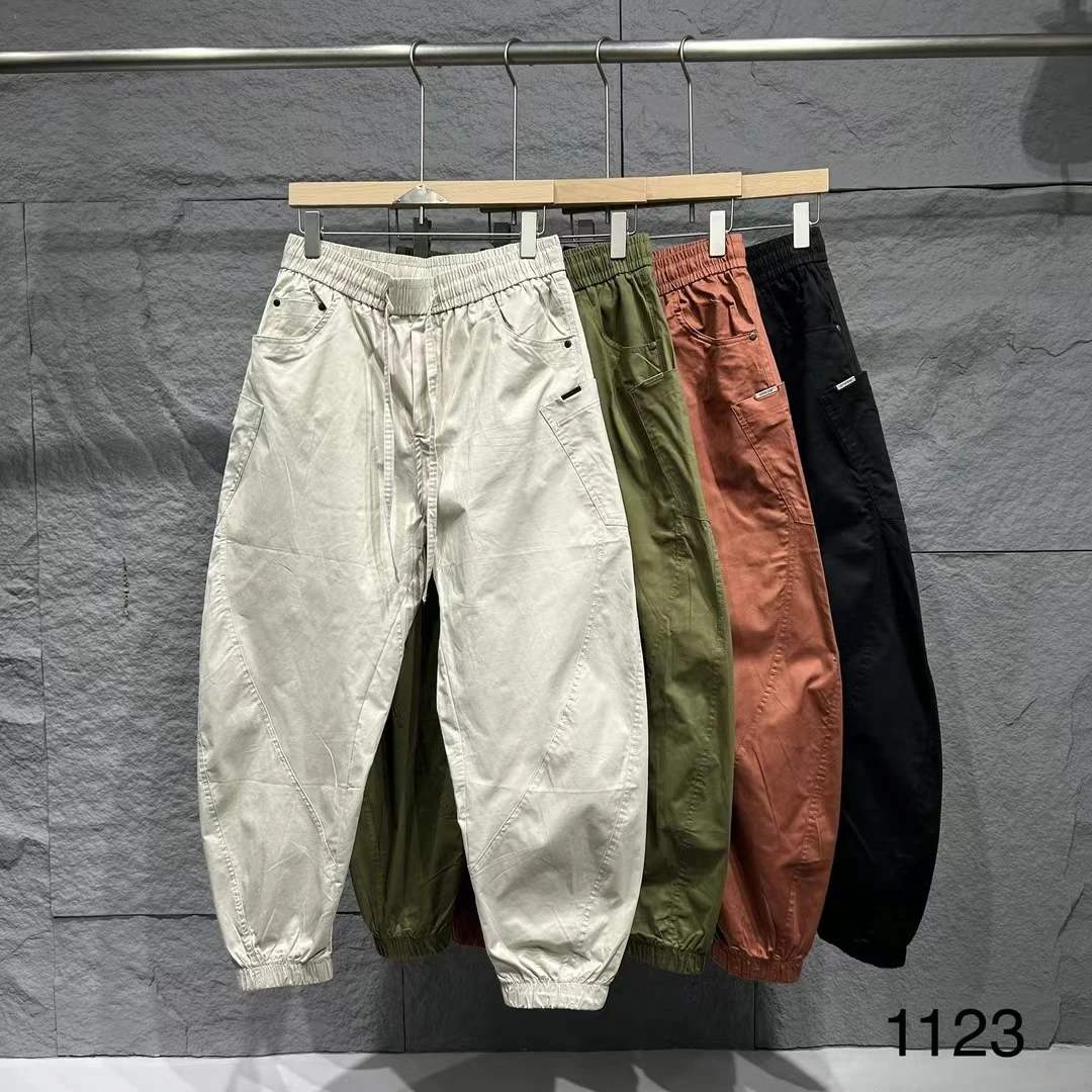 【1123】夏季百搭工装男士宽松松紧腰休闲裤1123*88