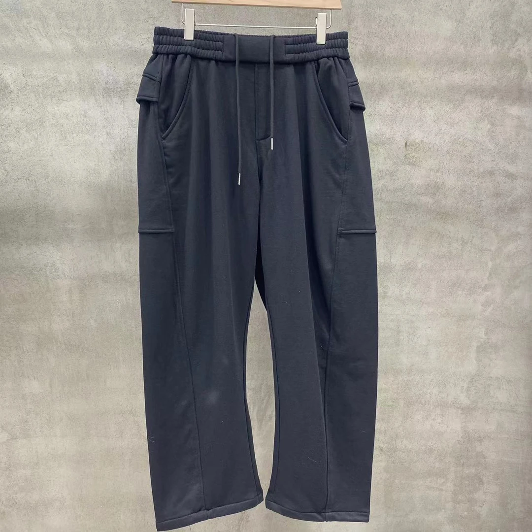 【971-972】纯色垂感运动卫裤街头宽松百搭直筒休闲长裤0090*K