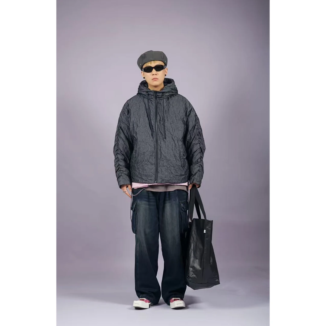 【01049】天花板级高货！90绒 男士阔版加厚潮流冬季羽绒服01049*YLZ