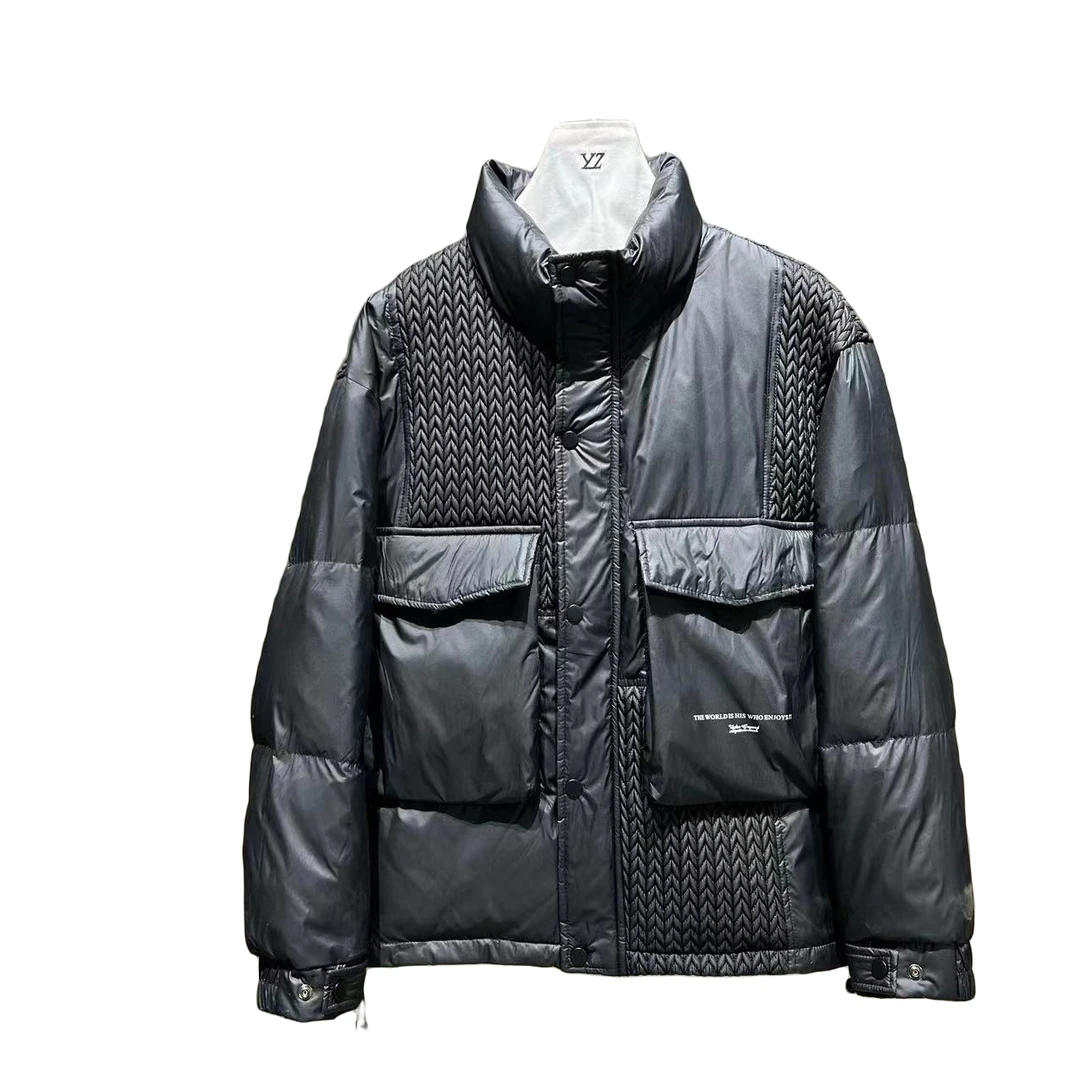 【725】时尚大牌平替款麦穗立领面包服羽服男士羽服情侣款*1