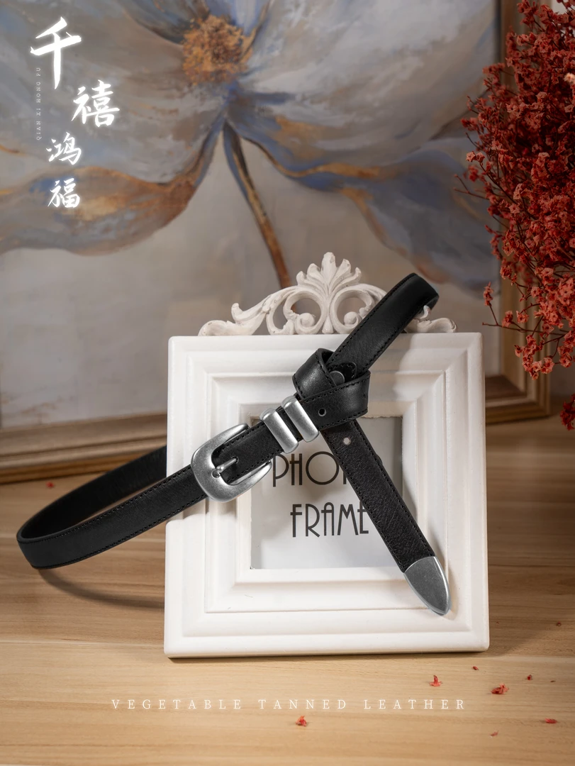 可打结细腰带 | 双面头层牛皮女士腰带1.8CM牛仔裤短裤皮带【2071】