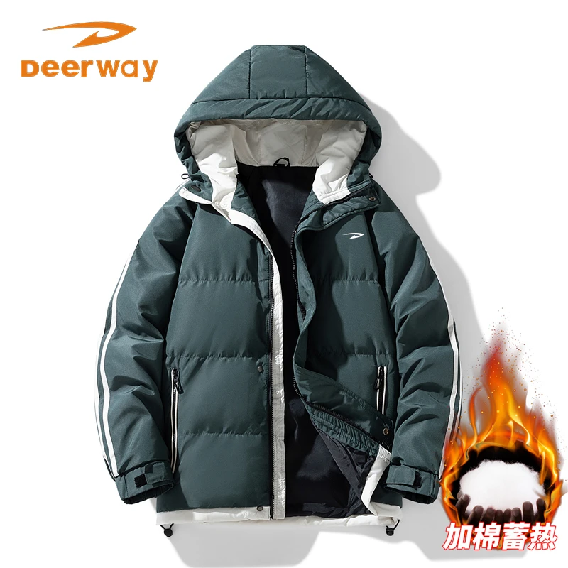 【极寒加厚款】德尔惠25SS男女款保暖防寒连帽棉服时尚百搭棉袄外套