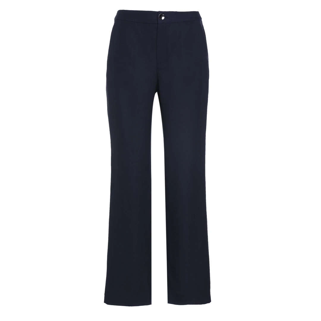 百搭女士时尚修身春季法式桑蚕丝女装西装裤