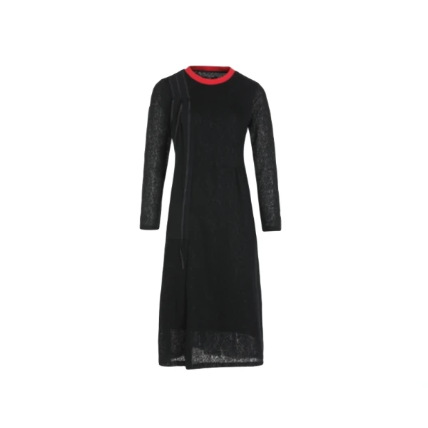 L·W/画而诗新款圆领套头宽松连衣裙LAI85002