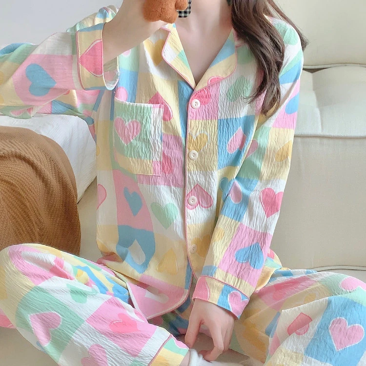 高颜值可外穿睡衣女春秋长袖洋气网红爆款2024新款高级家居服套装