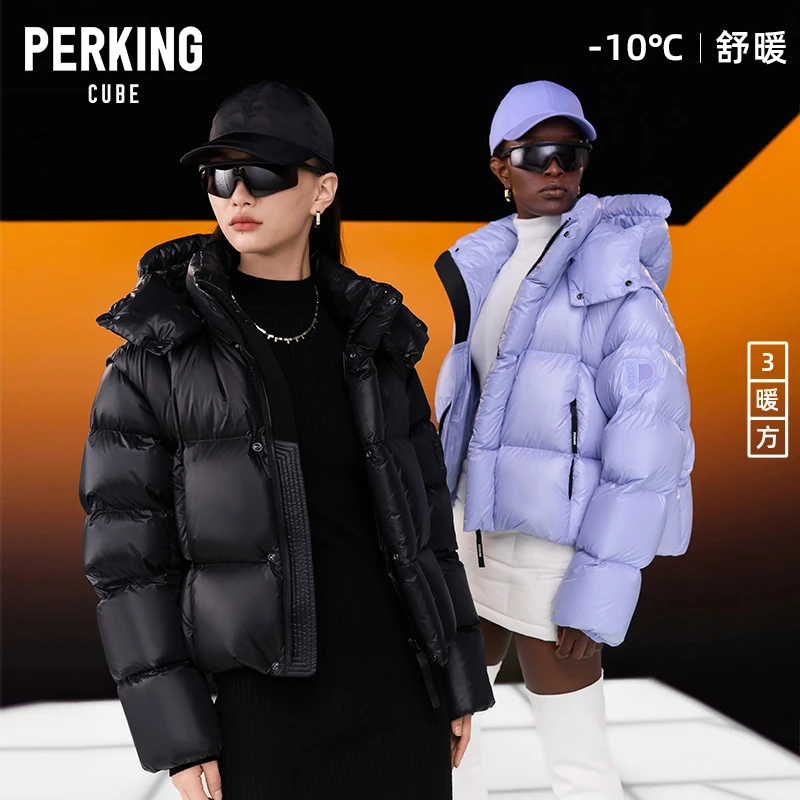 【90鹅绒】高端90鹅绒羽绒服铂金冬季加厚面包服外套