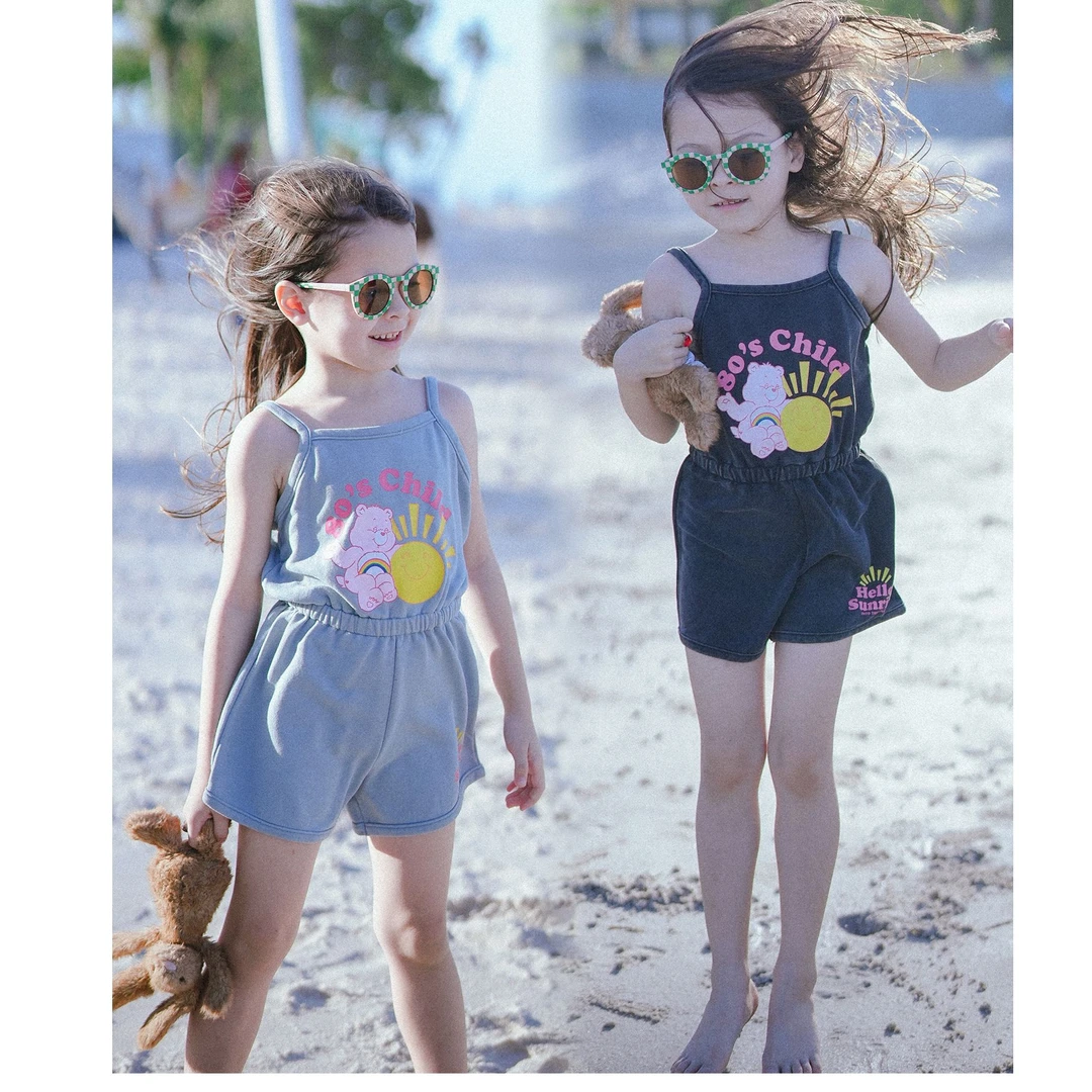 史豌豆女童夏季新款美式甜心露背裤子 Y2579儿童