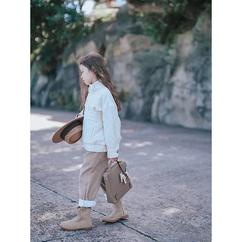 PISELLI史豌豆女童高品质轻薄夹棉外套 y3415