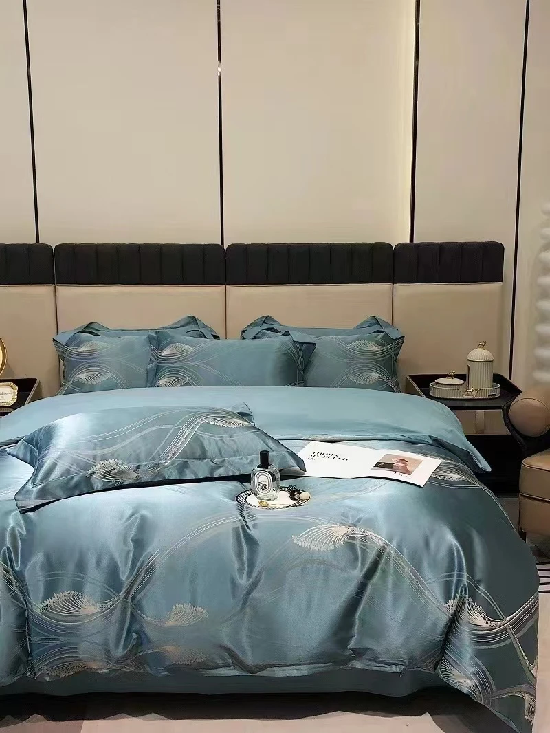 7169欧式提花贡缎四件套