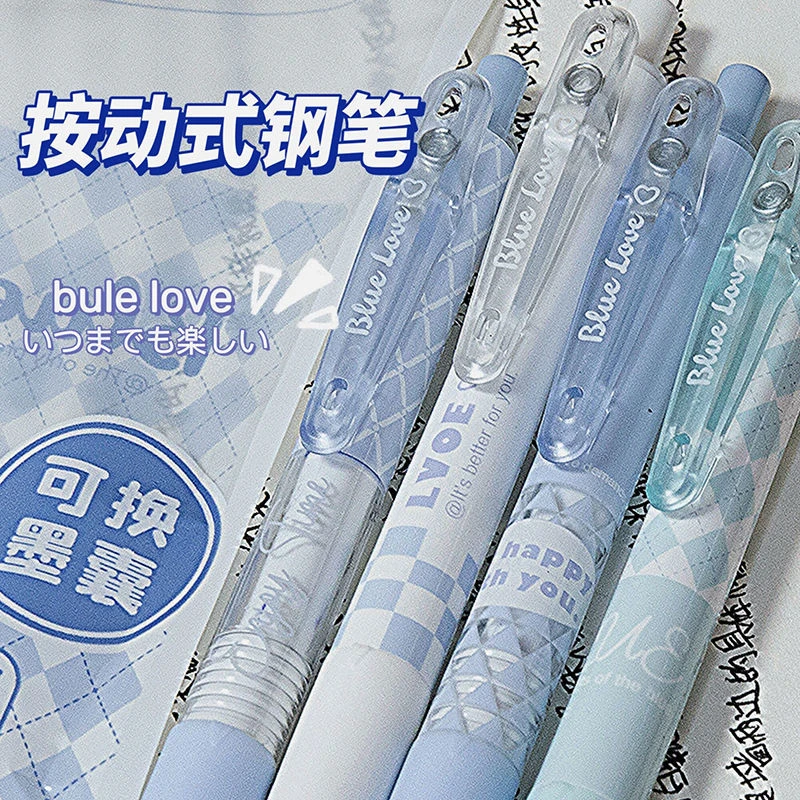 慕乐按动钢笔ins高颜值三年级学生用0.38特细包尖钢笔可替换墨囊