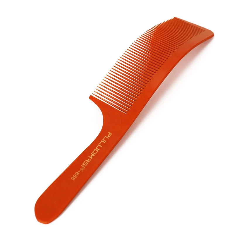 理发店发型师专用理平头梳圆头寸头电木弯梳薄款吃发电木弧形梳子