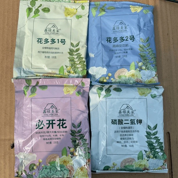 长寿花园～肥料4包（磷酸二氢钾 花多多）