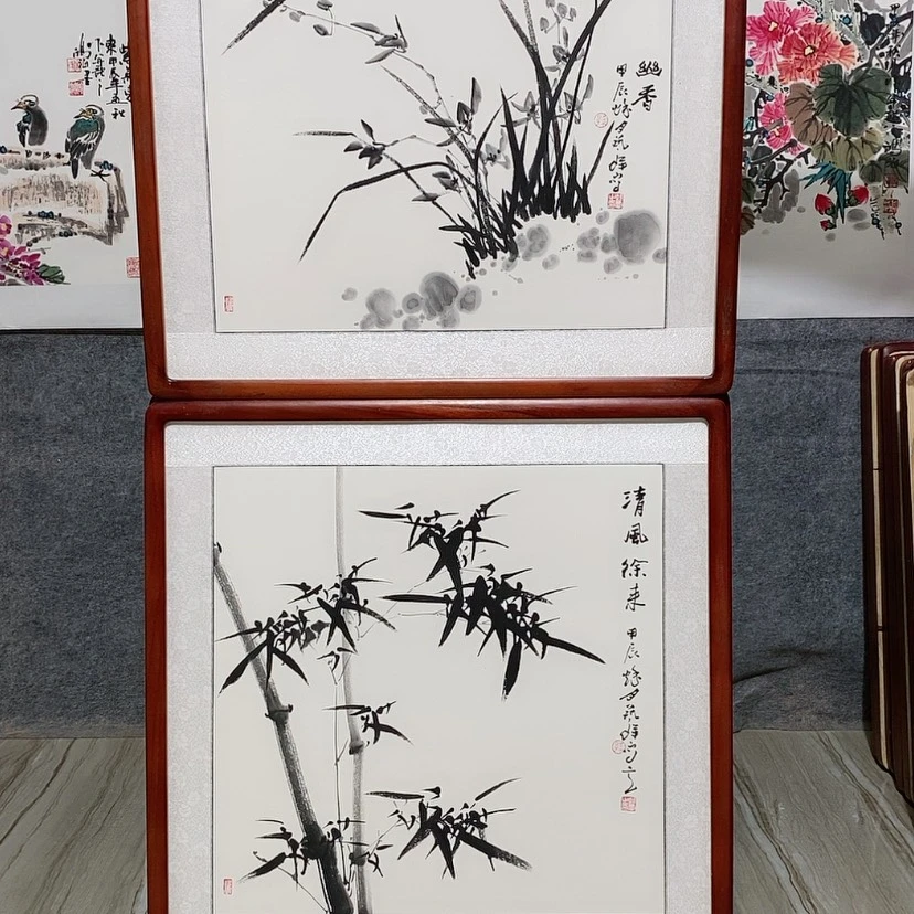 【闪购商品】绘画书画作品带框65×65厘米