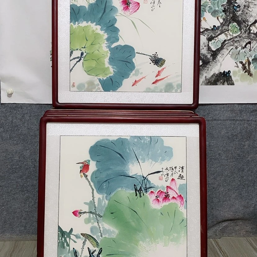 【闪购商品】绘画书画作品带框65×65厘米