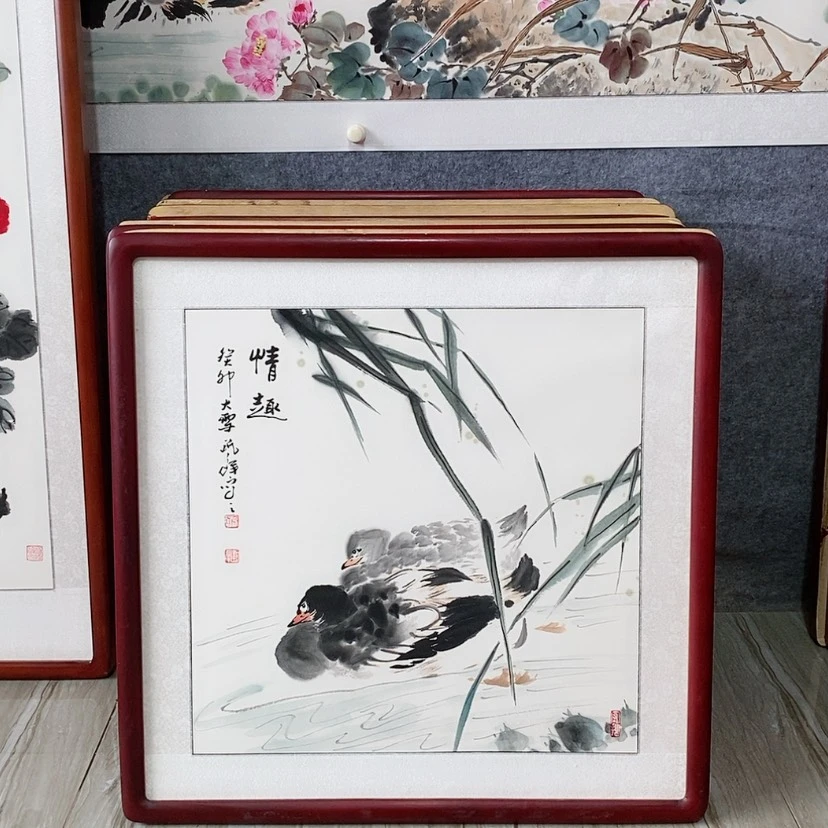 【闪购商品】绘画书画作品带框65×65厘米