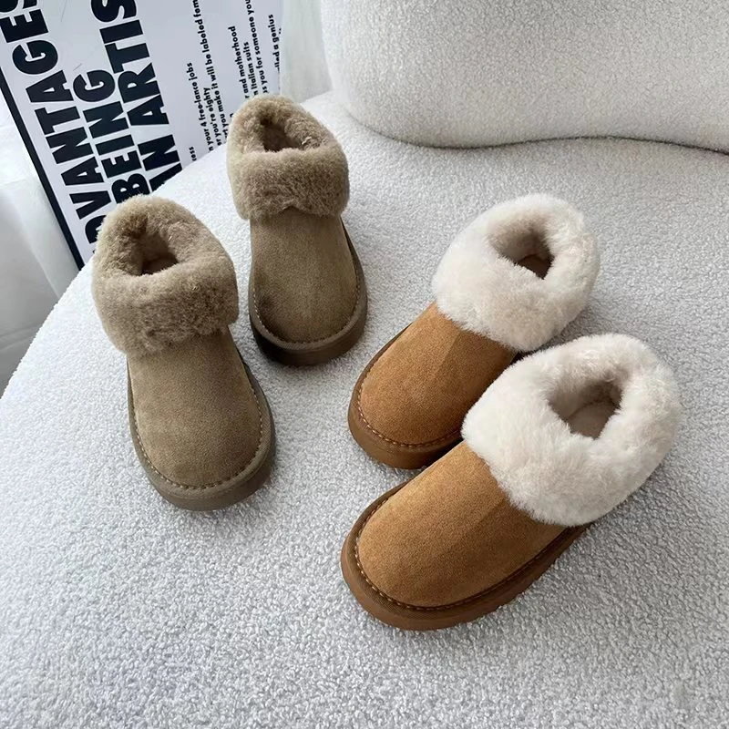 （梵蒂冈订单）新款懒人鞋雪地靴保暖棉靴短筒时尚百搭加厚N