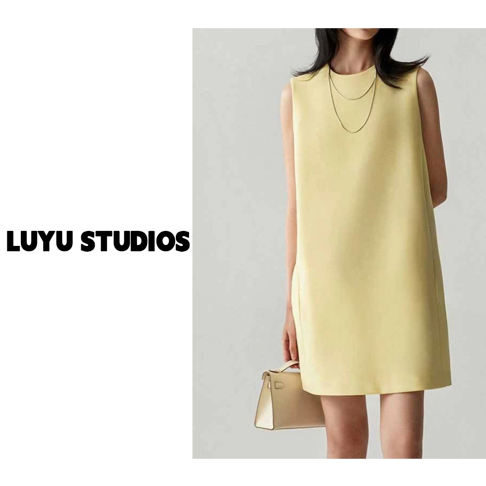 LUYU 极简风 短款 连衣裙