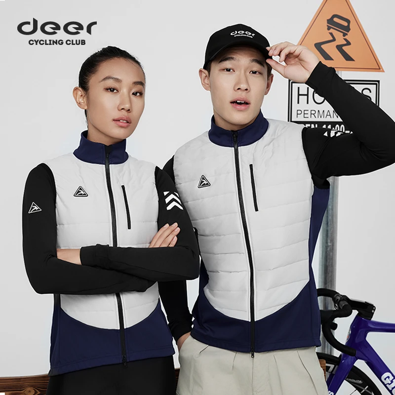 deer小鹿【破风W-Max】5~10℃气凝胶骑行马甲男女冬季保暖公路自行车