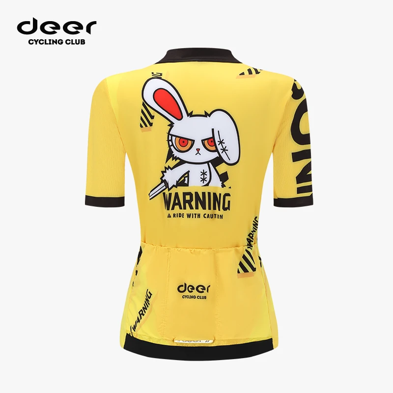 deer小鹿【觉醒】骑行服夏季女款自行车短袖透气速干公路车上衣2023