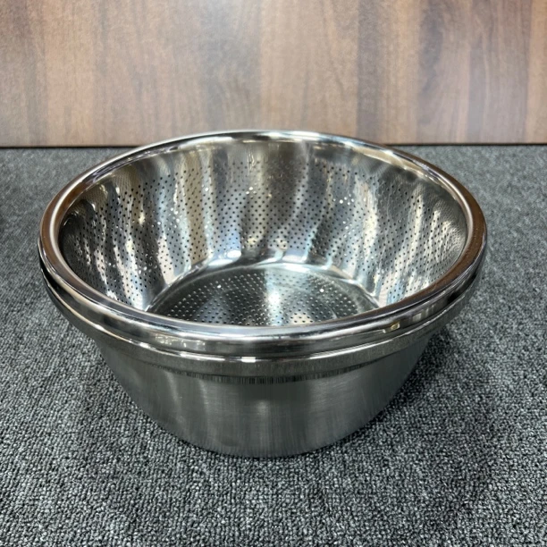304不锈钢洗菜盆套装沥水篮和面盆洗菜篮26CM组合装加厚