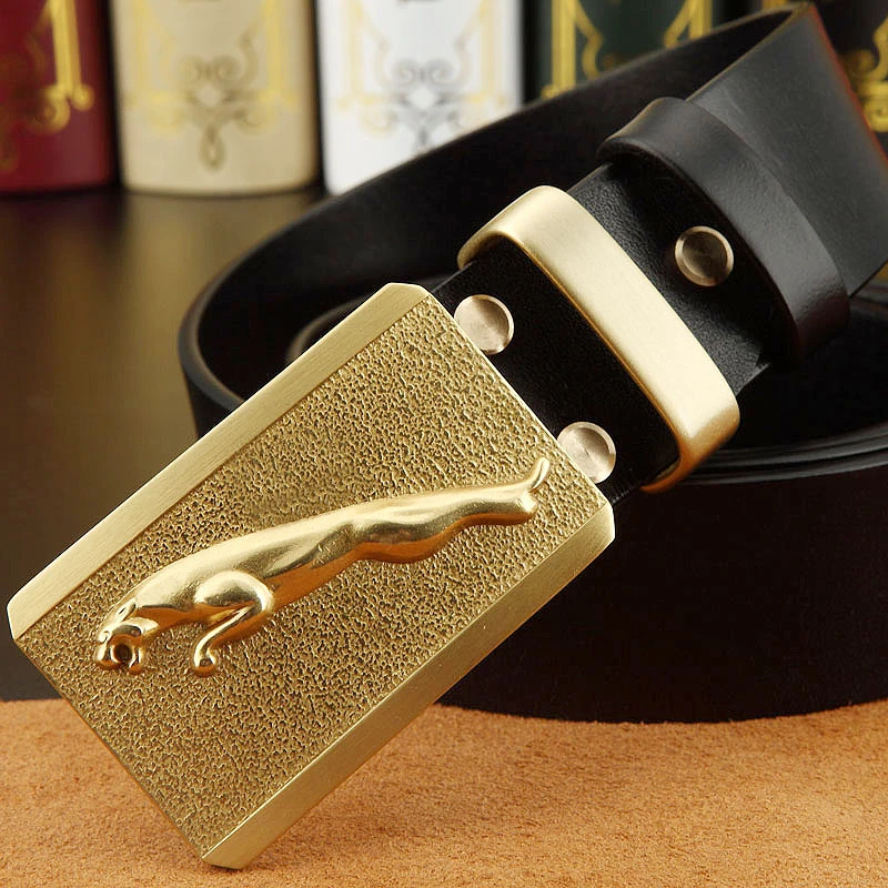 豹子男士皮带2024新款腰带真皮高档奢侈品牌裤带男款潮男年轻人