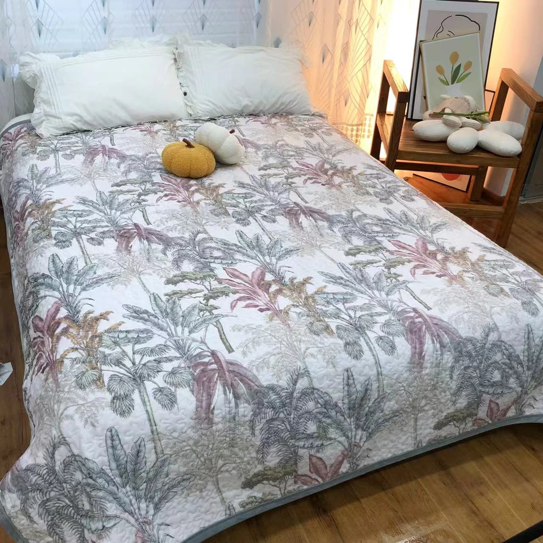 【棕榈树】唐锦绒牛奶绒加厚床盖一条2×2.3速热保暖触身即热