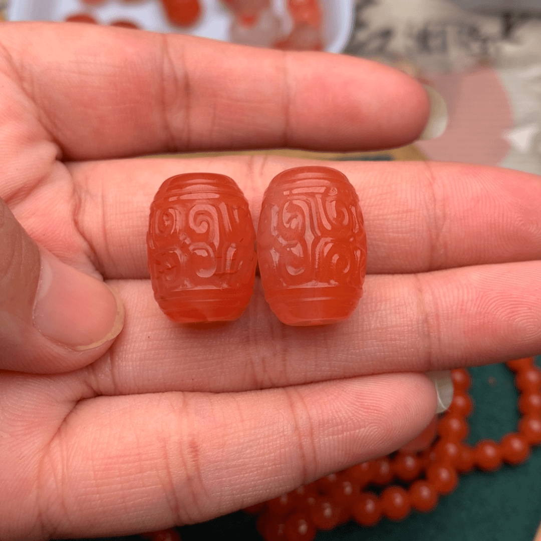 【闪购商品】南红玛瑙珠宝奇石未镶嵌茶***嫣