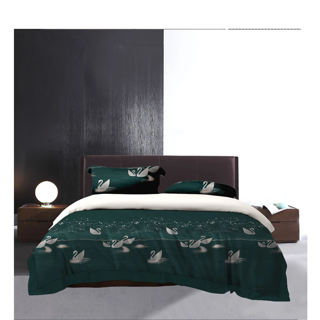 【礼盒装】2025新款欧式纯棉贡缎提花四件套A类母婴级套件-春序