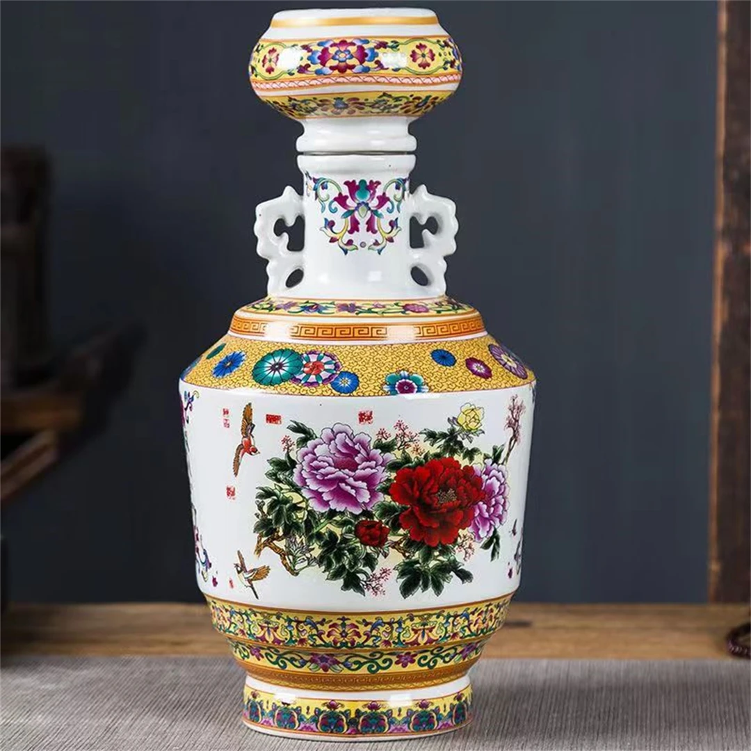 唐坊花瓶型 景德镇陶瓷坛 纸箱装 浓香型破损包赔 可可52度2000ML