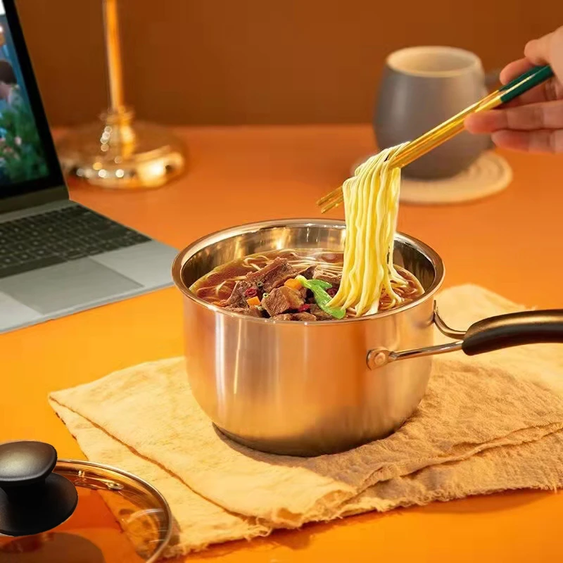 巴特诗【工厂直发】早餐锅可视锅具多功能奶锅煲20cm煮面条