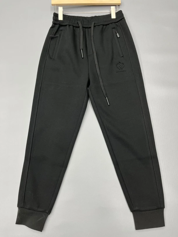 轻奢休闲直筒裤垂感阔腿裤男款宽松运动卫裤休闲时尚百搭针织裤