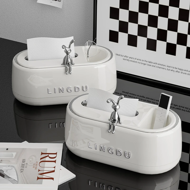 纸巾盒家用客厅茶几餐厅创意多功能卧室桌面遥控器收纳抽纸盒置物