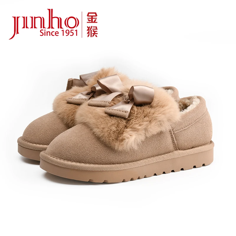Jinho/金猴时尚棉靴厚底保暖秋冬毛毛鞋舒适休闲女靴480380A&C