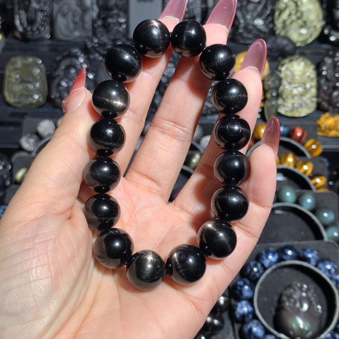 辉石手串未镶嵌W**g金运石13+