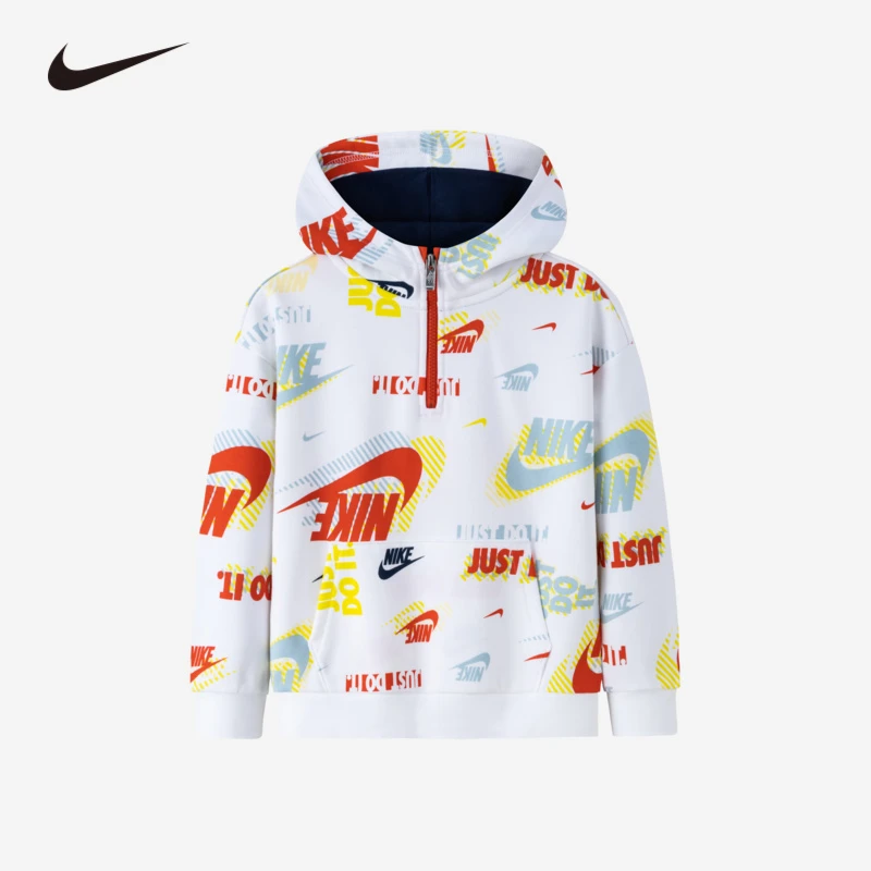 【童装旗舰】 NIKE耐克童装小童男童春秋运动套头卫衣NKB-PO-K970