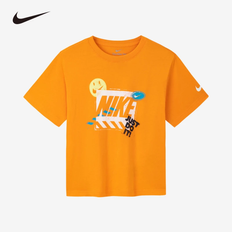 [官方旗舰]NIKE耐克【商场同款】夏季时尚男童短袖T恤NKB-TE-K969