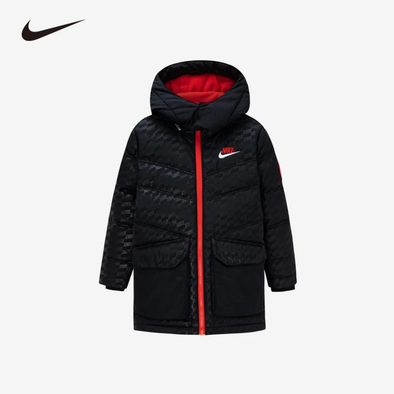 【官方旗舰】Nike耐克冬季休闲保暖童装羽绒服儿童中长款羽绒服J726